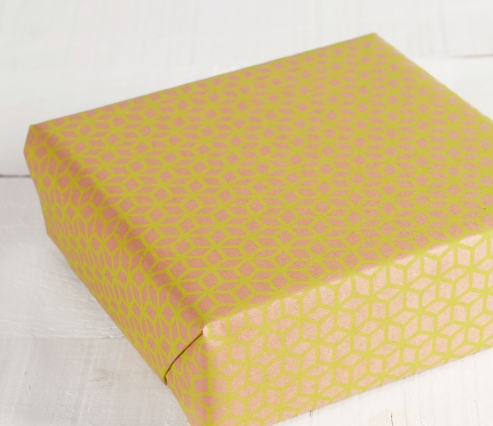Geometric wrapping paper