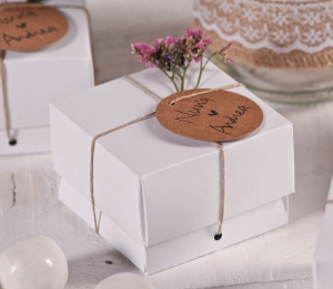 White box for wedding favours