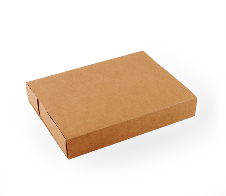 Caja de cartón para sushi alargada con faja  