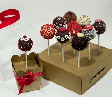 Clear box for cake pops