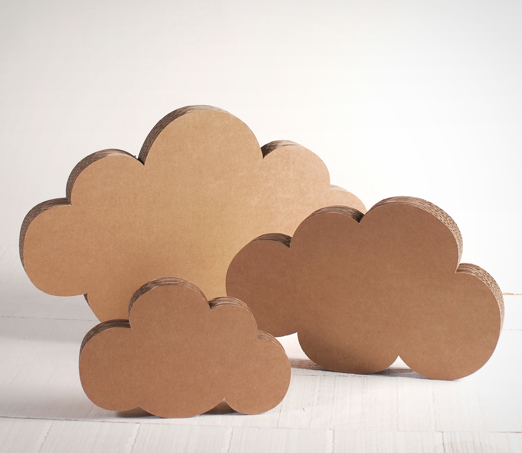 Decorative Cardboard Clouds, 3-Piece Kit!