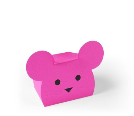 Caja de Cartón en Forma de Conejo Simpático