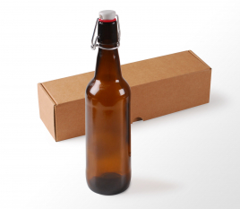 Bottiglia per birra con chiusura automatica