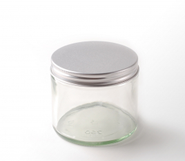 Glass pot 250ml for scented candles or creams