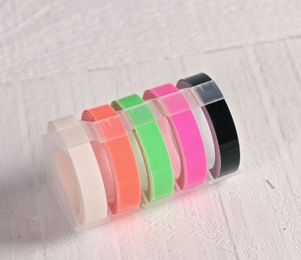 Embossing tape rolls – Neon colours