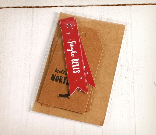North Pole Christmas labels