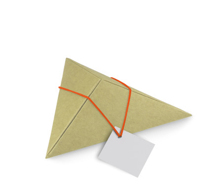 Caja Triangular de Cartón