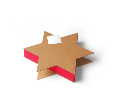 Caja Regalo en Forma de Estrella Ideal para Navidad