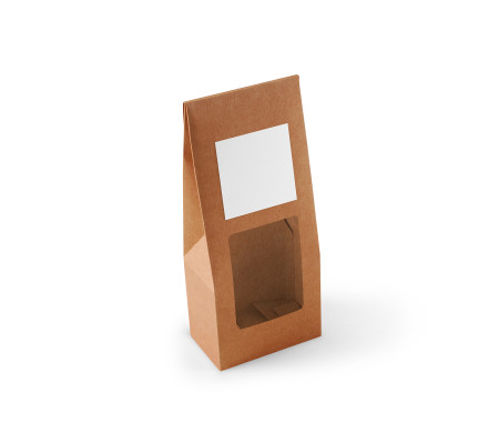 Caja con ventana para alimentación