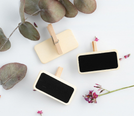 Mini chalkboards with a peg