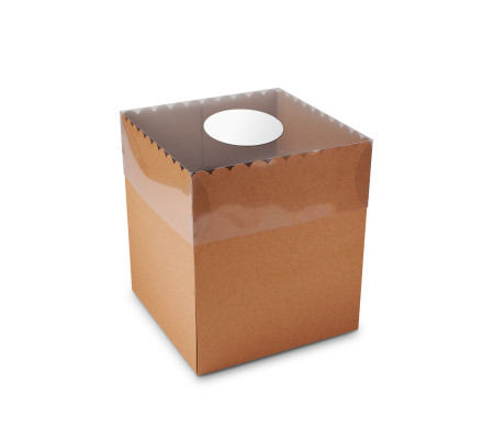 Caja para Tartas y Pasteles, con Tapa Transparente
