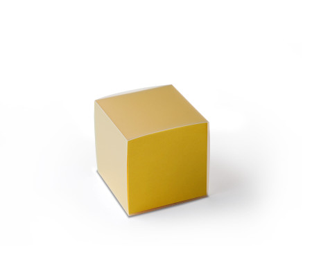 Caja de Cartón para Pequeños Regalos en Forma de Cubo