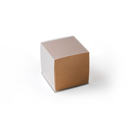 Caja de Cartón para Pequeños Regalos en Forma de Cubo
