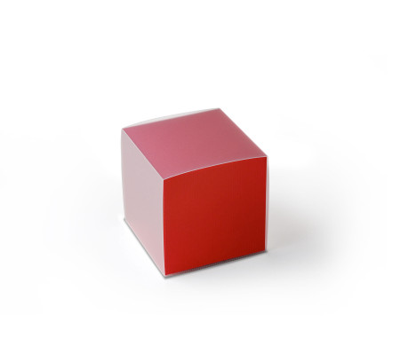 Caja de Cartón para Pequeños Regalos en Forma de Cubo