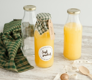 Glass bottle for juice