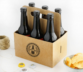 Beer box with a handle