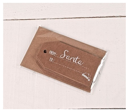 Etichette regalo stampate FROM Santa