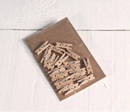 Pinzas de madera mini