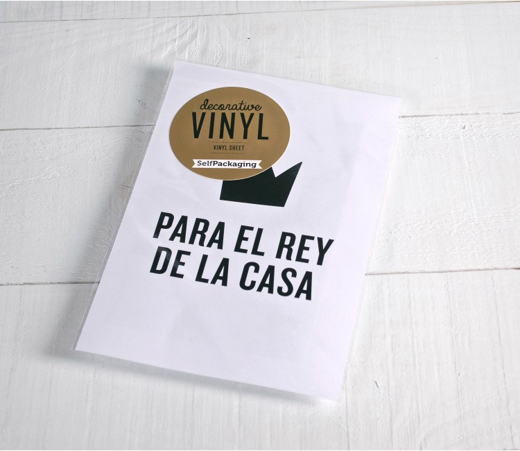 Vinilo decorativo "Para el rey de la casa" Vinilo decorativo "Para el rey de la casa"