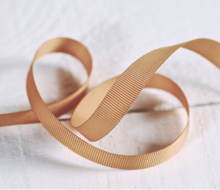 Gold Grosgrain Ribbon | SelfPackaging