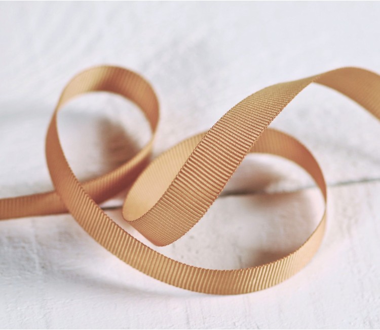 Gold Grosgrain Ribbon | SelfPackaging