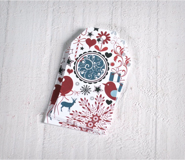 Kit d'etichette con stampa per Natale Kit d'etichette con stampa per Natale