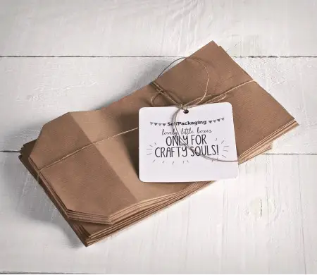 Kit de 20 Bolsas Cilíndricas de Papel Kraft