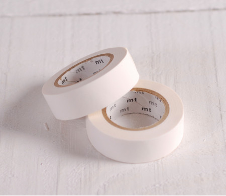 Washi tape white matte