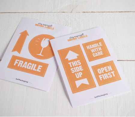 Fragile packaging labels