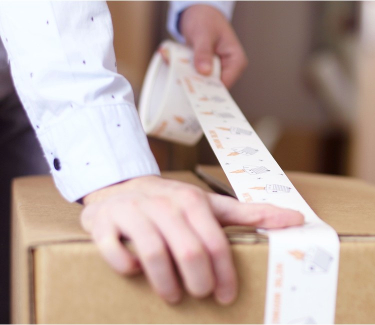 Ruban adhesif demenagement Personnalisé | SelfPackaging