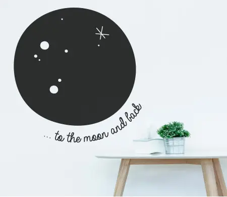 Moon Wall Sticker | SelfPackaging