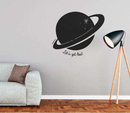 Decorative Sticker With Planet