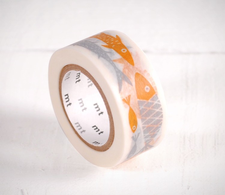 Washi Tape with Little Fish, to Decorate in a Fun Way!           