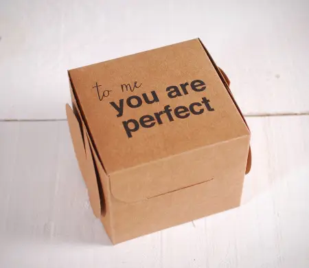 Cajas Impresas con Frase You're Perfect