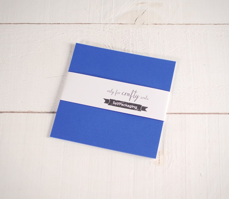 Feuilles de papier bristol végétal Bleu 16,5x 16,5cm