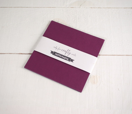 Sirio Wine coloured 16.5x 16.5 cm Card