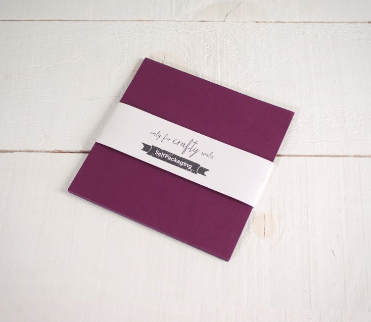 Sirio Wine coloured 16.5x 16.5 cm Card