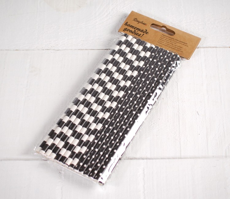 Black and White Straws