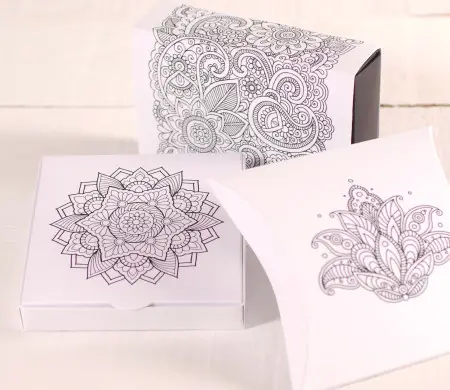 Kit de Cajas Mandalas (para Colorear) | Selfpackaging