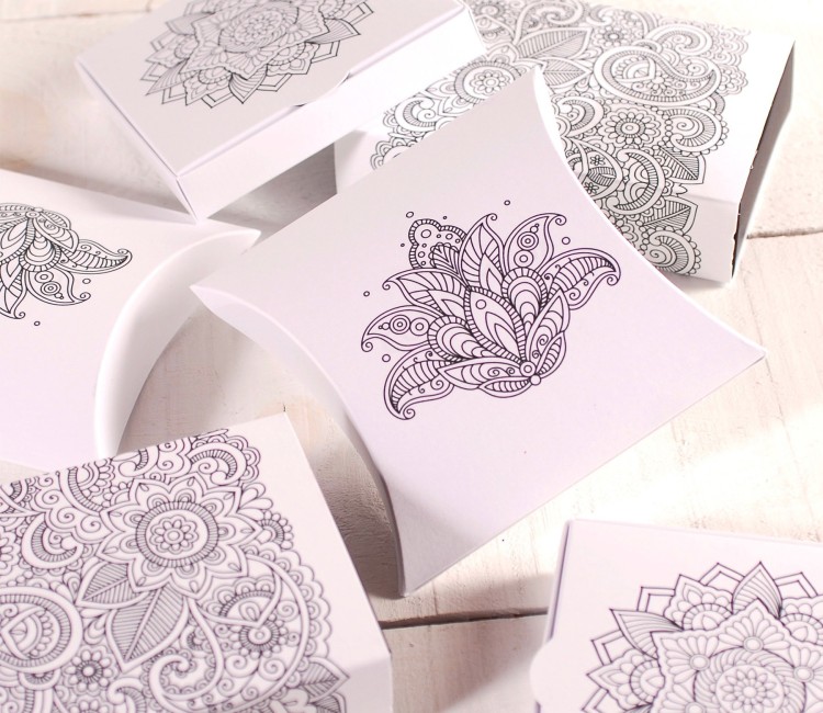 Kit de boîtes mandalas Personnalisée | SelfPackaging