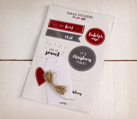 Christmas sticker and label kit