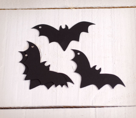 Pipistrelli di Cartoncino. Decorazioni per Halloween!