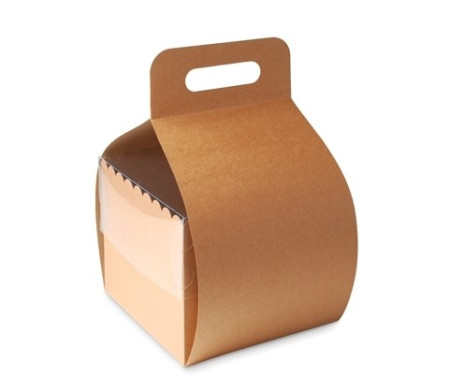 Caja para tartas con asa. Pack de 25  unidades