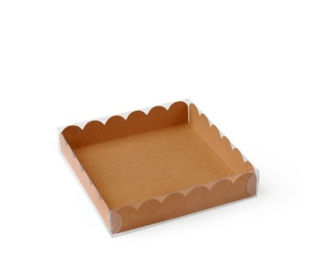 Caja para galletas o macarons con tapa transparente para que tus dulces se vean muy muy bien