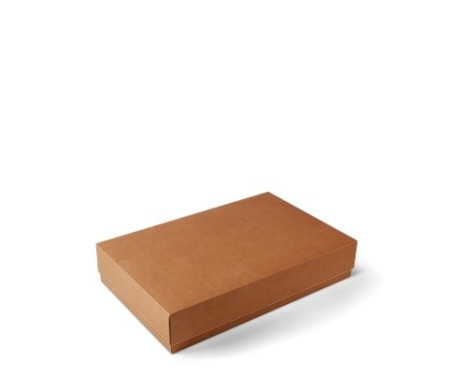 Caja para camisas en color kraft.