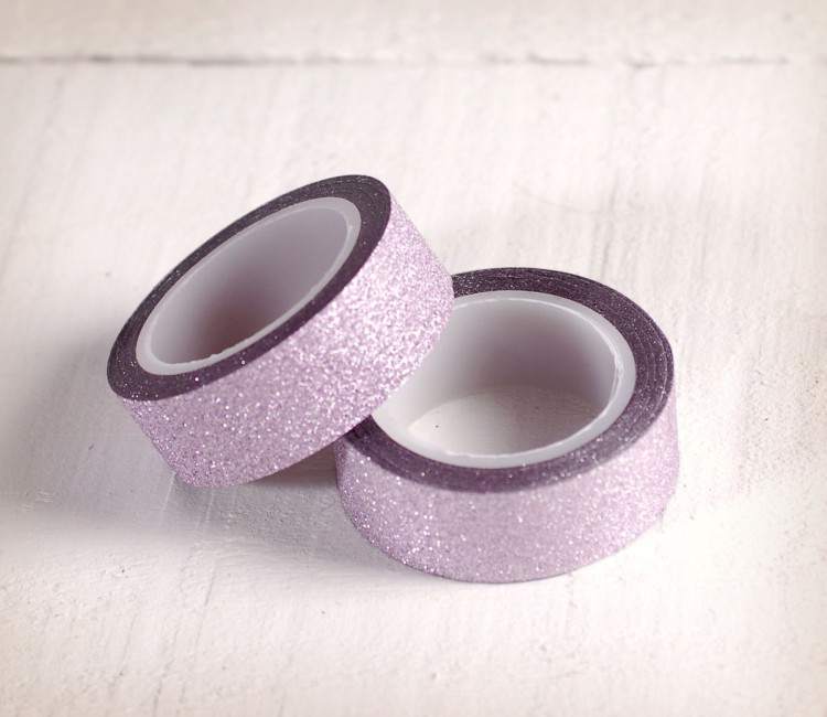 Rollo de washi tape con purpurina Rollo de washi tape con purpurina