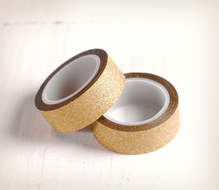 Rollo de washi tape con purpurina Rollo de washi tape con purpurina