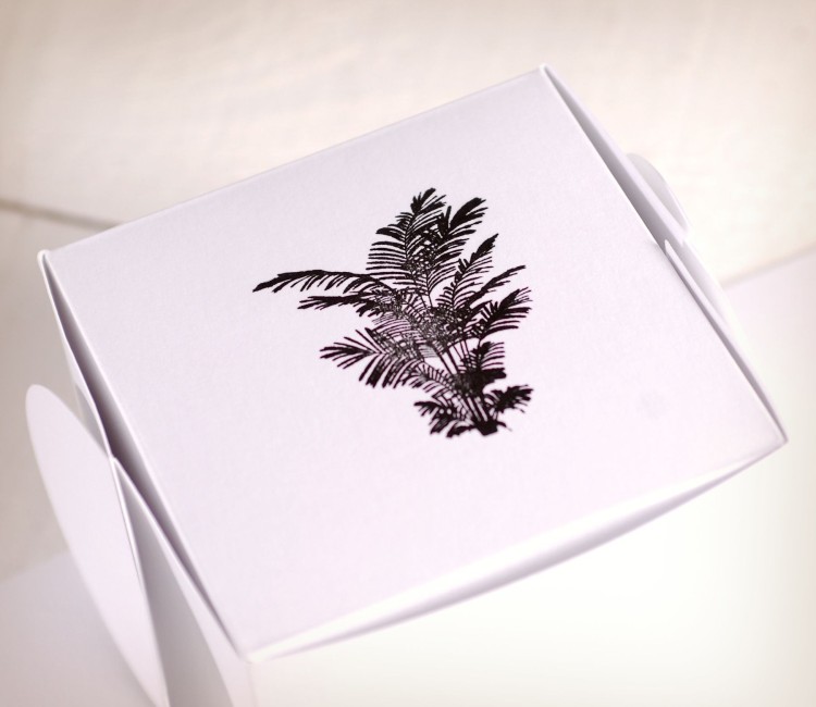 Large tropical leaf stamp