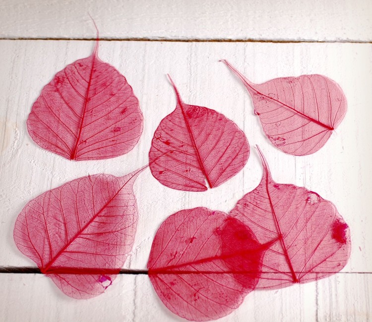 Decorative leaves for scrapbooking