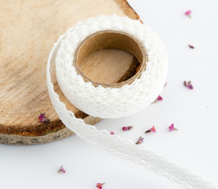 Fabric tape di pizzo ricamato 